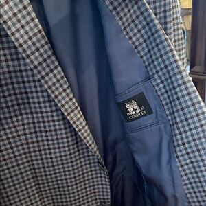 Men's Blue Checkered Lightweight Jacket
